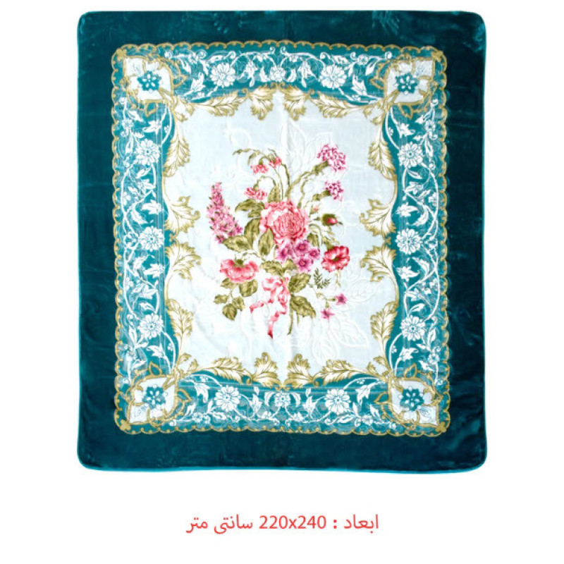 پتوی گلبافت مدل برتر کد 137 سایز 240x220 سانتی متر
