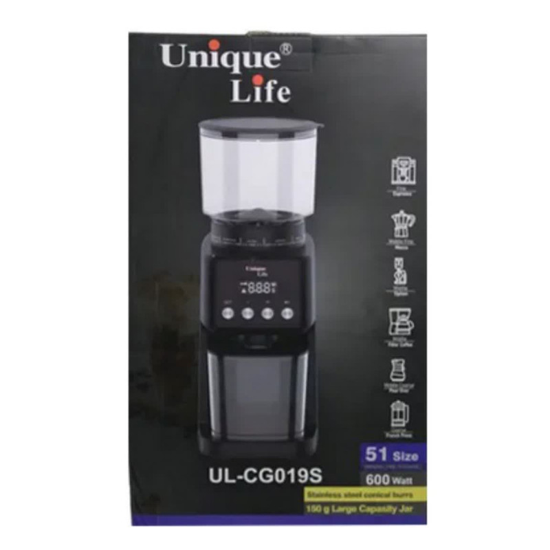 آسیاب قهوه یونیک لایف مدل UL-CG019S