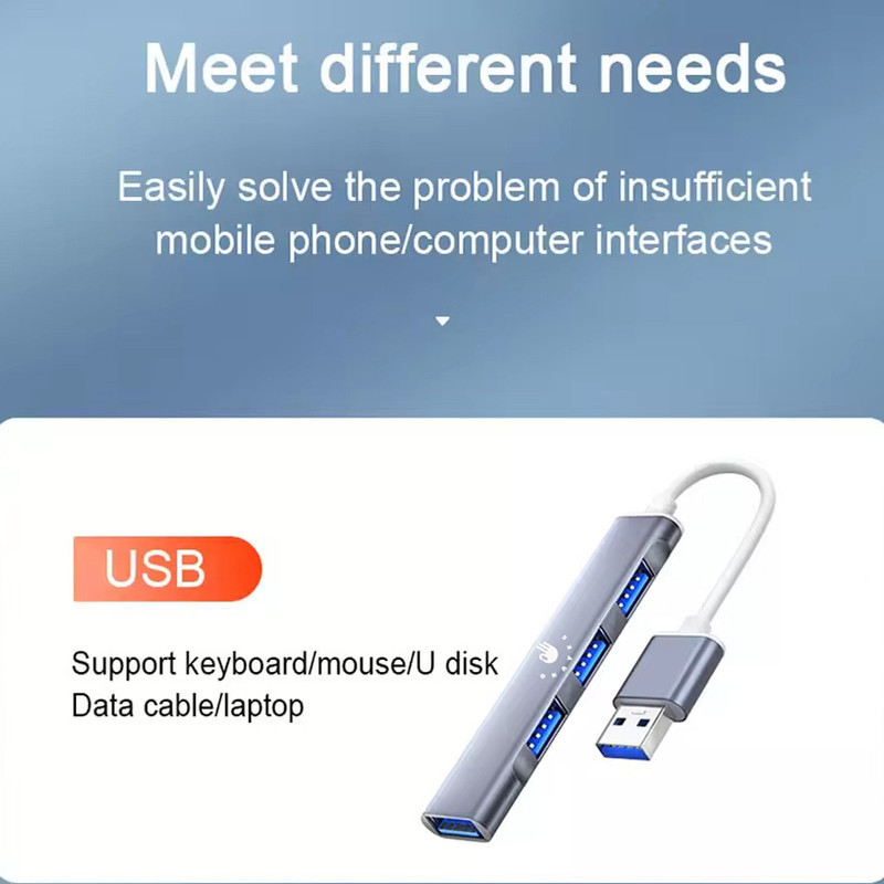 هاب 4 پورت USB 3.0 اکی یس مدل USB3000