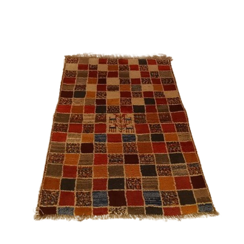 گبه دستباف یک ونیم متری مدل  بافت قشقای شیراز کد NKP.Z.113
