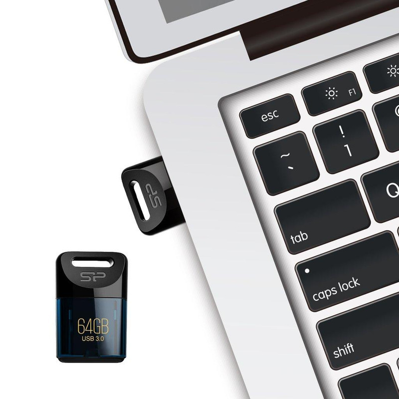 فلش مموری سیلیکون پاور Jewel J06 ظرفیت 64 گیگابایت، رابط USB 3.1 و سازگار با USB 2.0، مقاوم در برابر آب، گرد و غبار و لرزش، ابعاد کوچک و وزن سبک