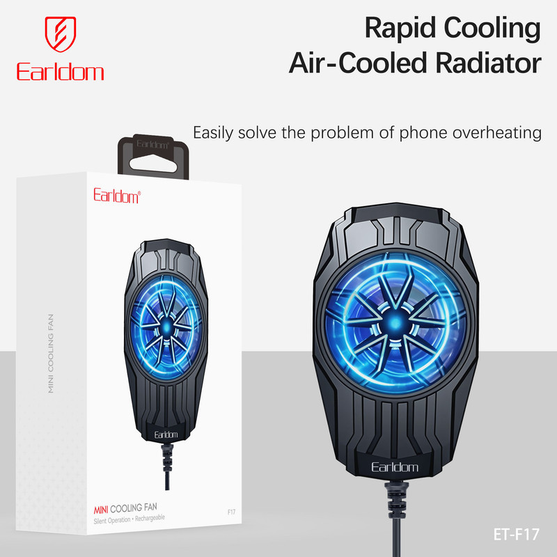 خنک کننده گوشی موبایل ارلدام مدل MINI COLING FAN F17