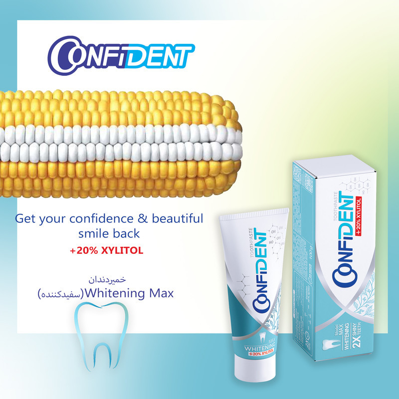 خمیر دندان کانفیدنت مدل Whitening-Max حجم 100 گرم