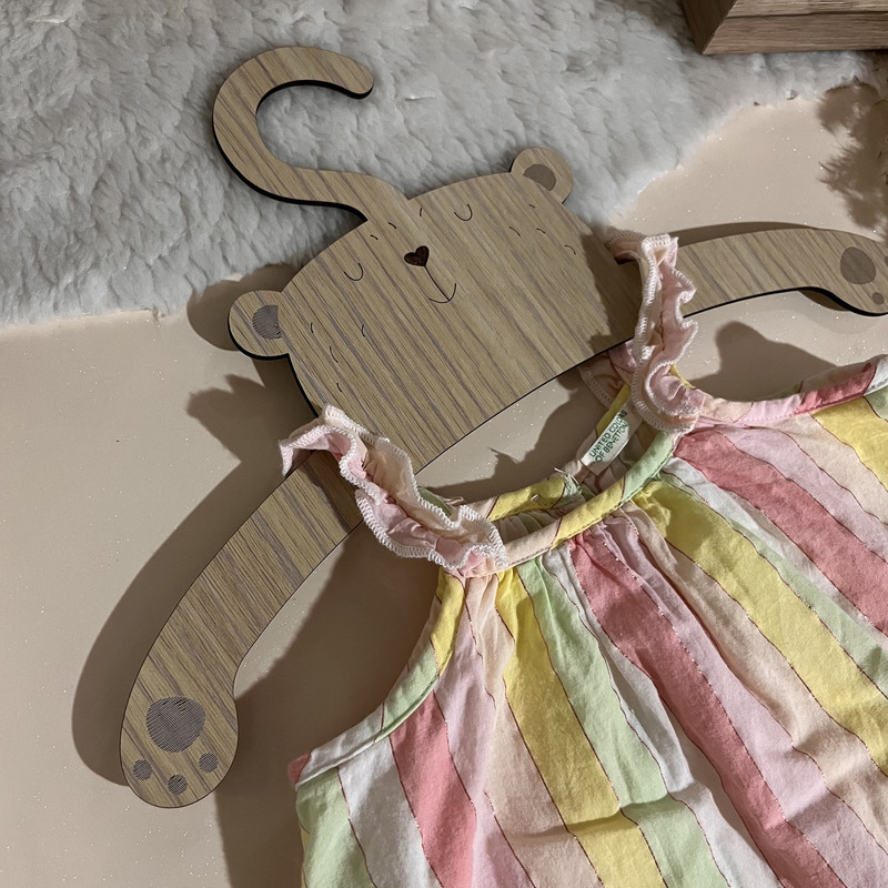 آویز لباس کودک مدل bear بسته پنج عددی