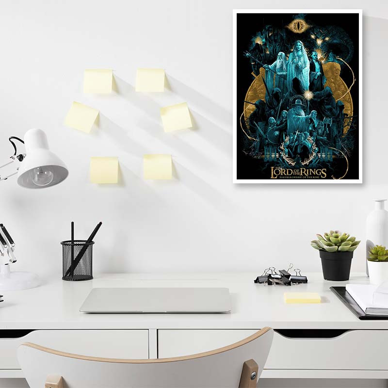 پوستر کارنيکا طرح ارباب حلقه‌ها Lord of the Rings کد 99950 مجموعه 8 عددی