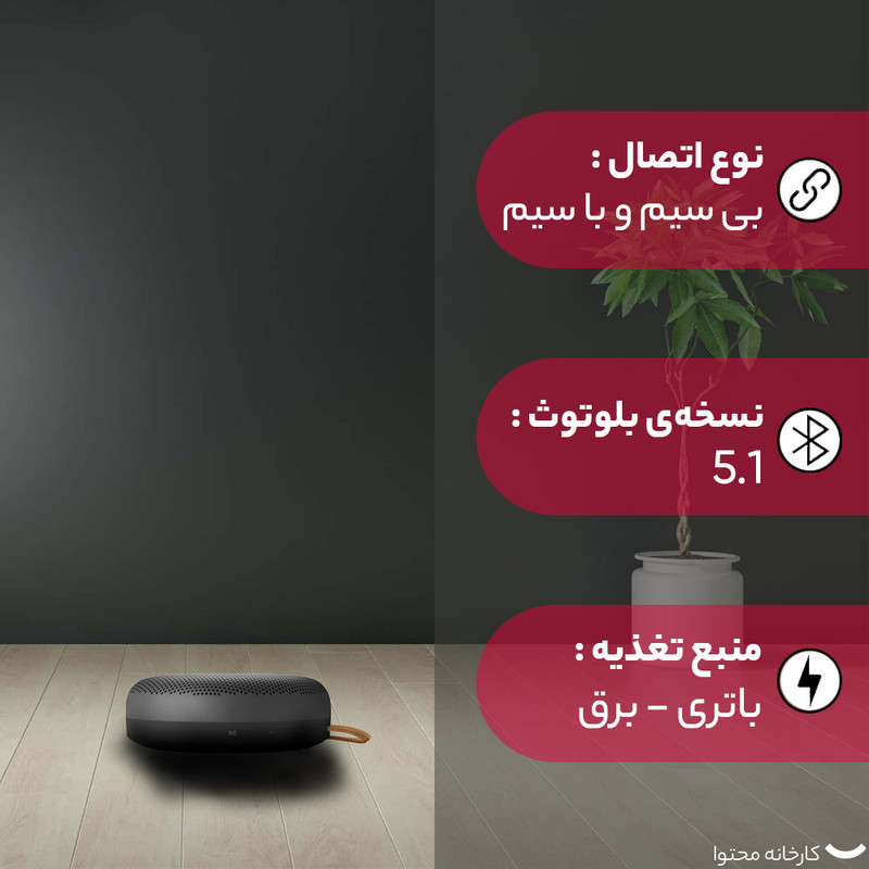 اسپیکر بلوتوثی قابل حمل بنگ اند آلفسن مدل Beosound A1 2ND GEN