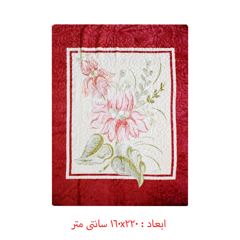 پتو گلبافت مدل برتر کد 27901 سایز 160x220 سانتی متر