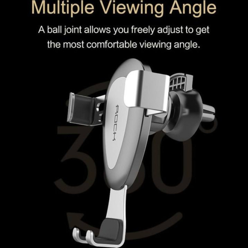 نگهدارنده گوشی موبایل راک مدل Universal Gravity Aid Vent  Car Mount