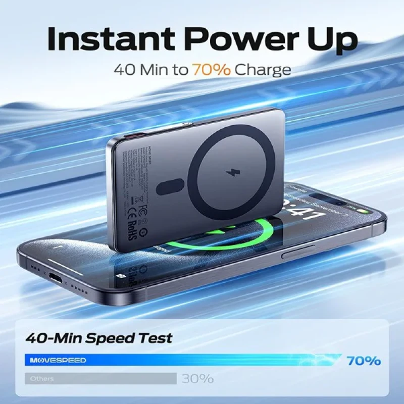 پاوربانک موو اسپید مدل s05pro ظرفیت 5000 میلی آمپر ساعت