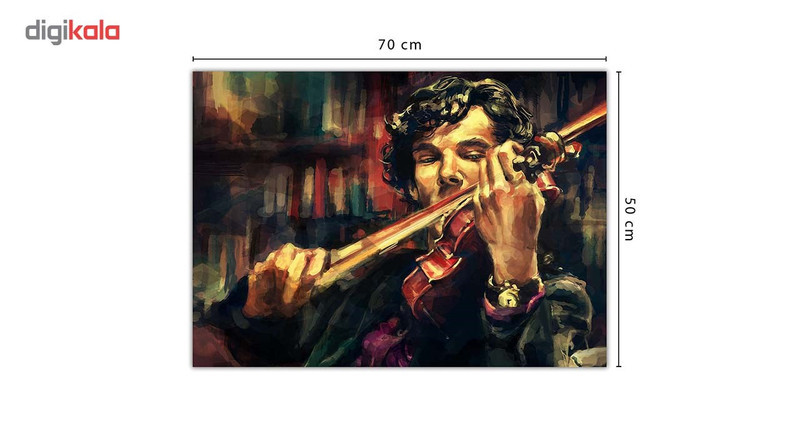 تابلو شاسی ونسونی طرح Sherlock Violin سایز 50 × 70