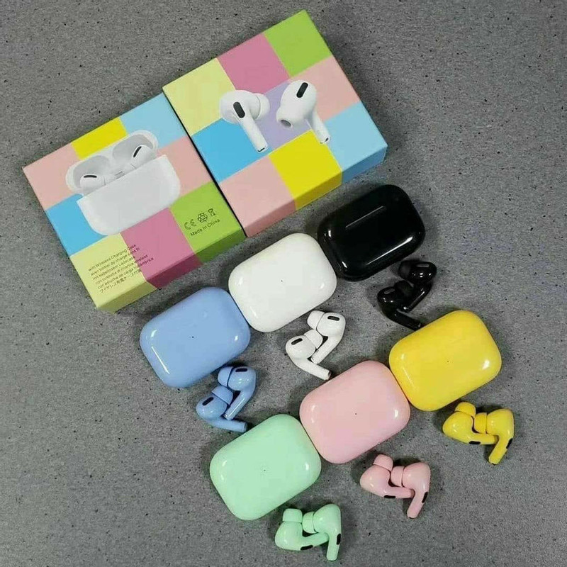 هدفون بلوتوثی مدل AirPods Pro بدون نویز کنسلینگ، درگاه شارژ لایتنینگ، پشتیبانی از فرمان لمسی