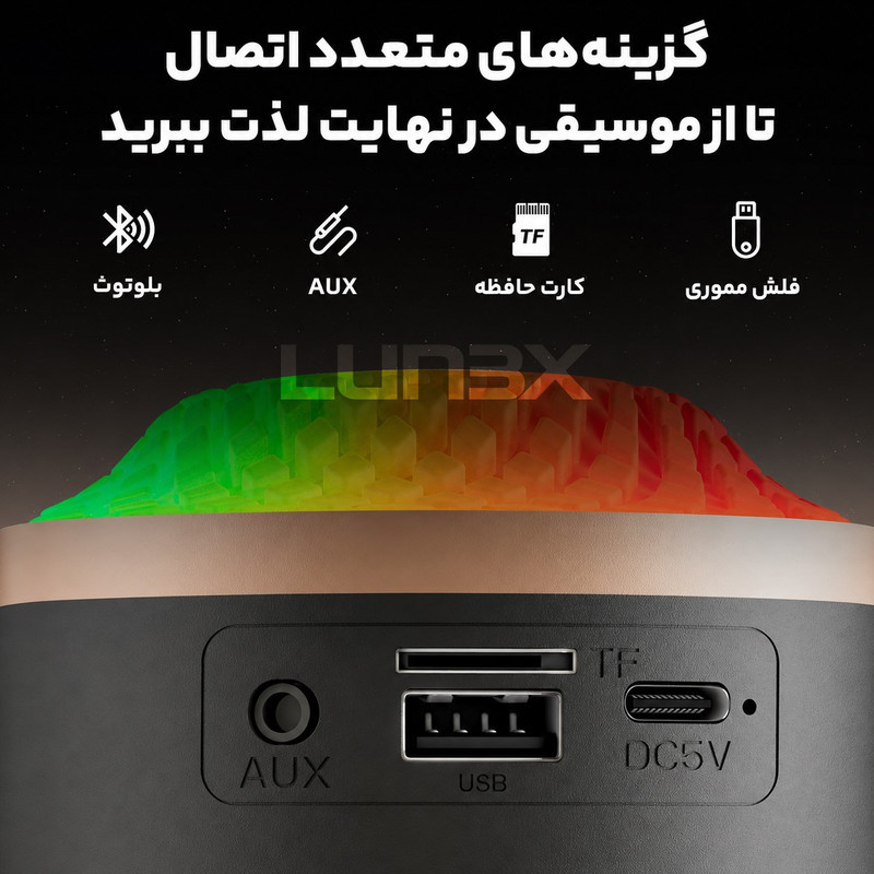 اسپیکر بلـوتوثی قابل حمل لونکـس مدل LX4-00