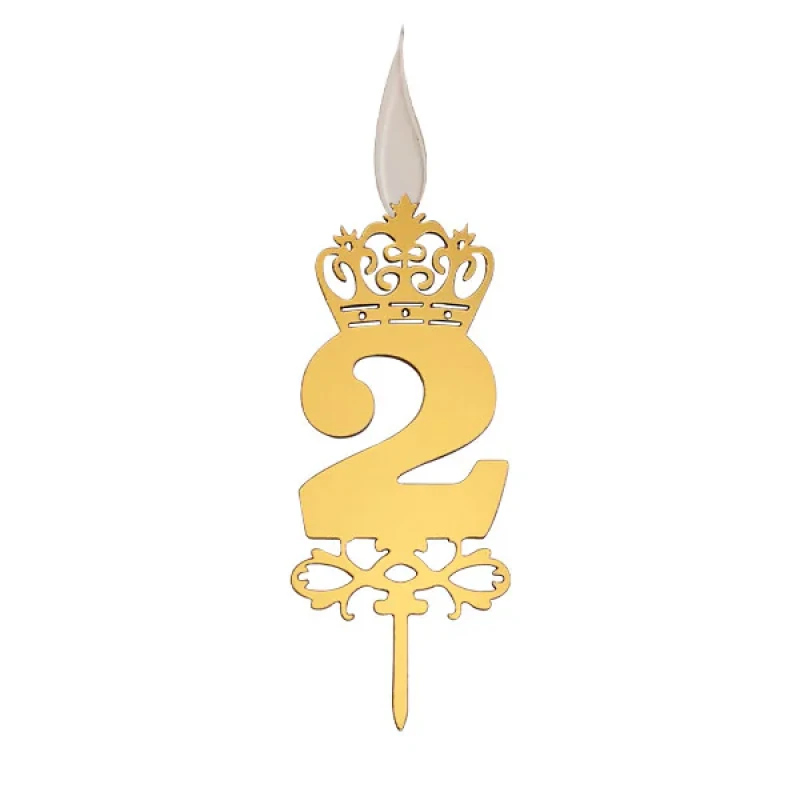 شمع تولد طرح عدد 2 کد TG130
