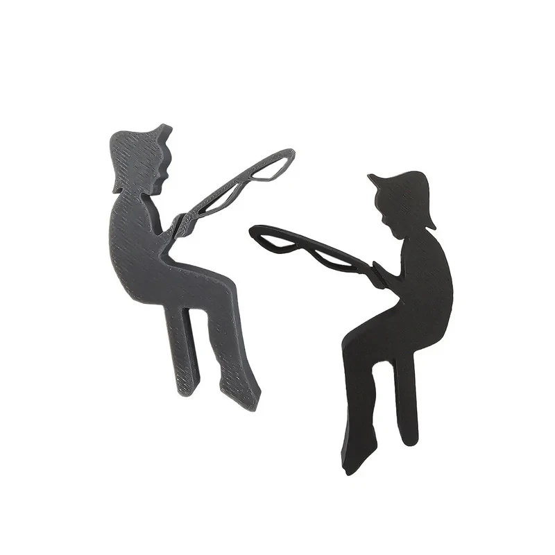 پایه نگه دارنده چای کیسه ای و دمنوش مدل پسر ماهیگیر مجموعه دو عددی