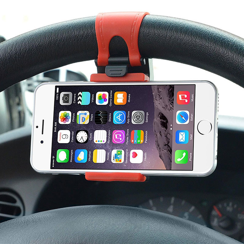 پایه نگهدارنده موبایل روی فرمان خودرو مدل Universal Car