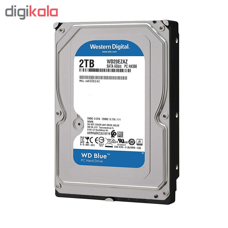 هارددیسک اینترنال وسترن دیجیتال مدل Blue WD20EZAZ ظرفیت 2 ترابایت