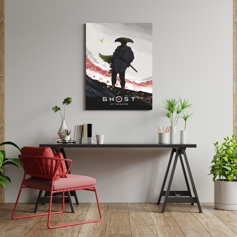 تابلو شاسی مدل گیمینگ گوست اف سوشیما ghost of tsushima کد 1264