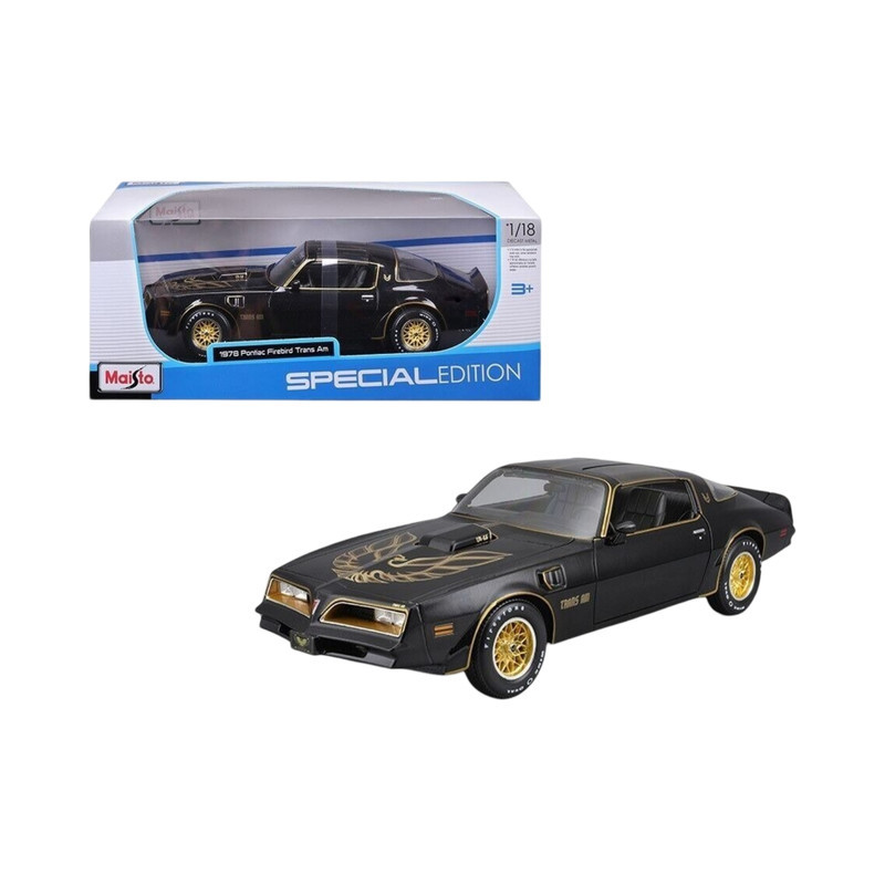 ماشین بازی مایستو مدل 1978 Pontiac Firebird Trans Am فلزی غیرکنترلی مقیاس 1:18 با در بازشونده از بغل و الهام از نمونه واقعی