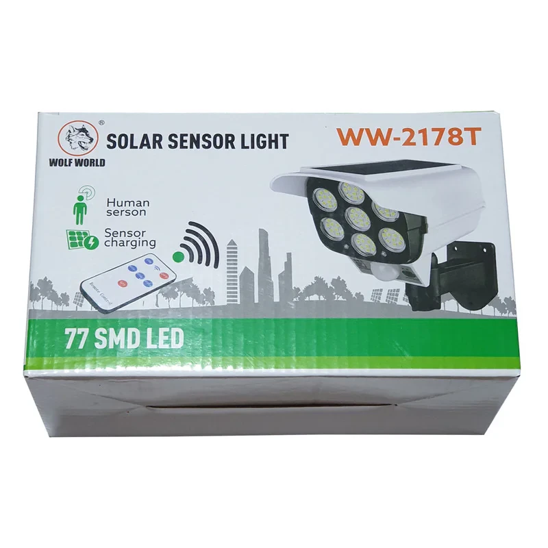 چراغ خورشیدی حیاطی طرح دوربین مدل ww-2178T