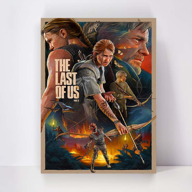 تابلو شاسي کارنيکا طرح لست اف اس The Last of Us کد 66470 مجموعه 4 عددی