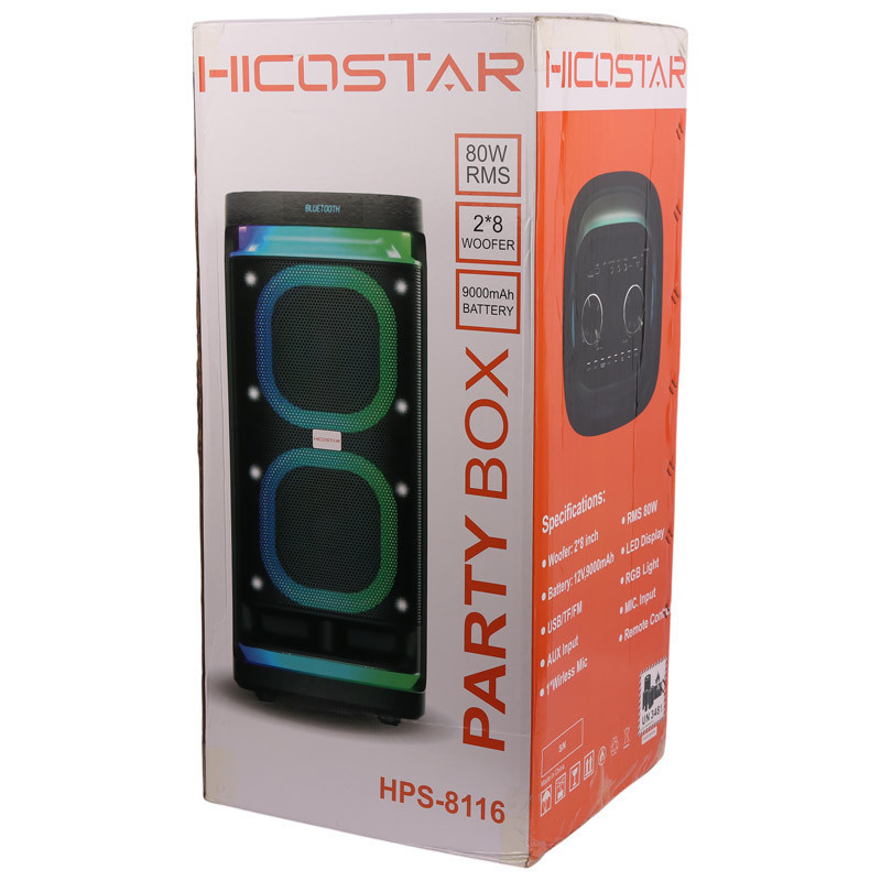اسپیکر بلوتوثی هایکو استار مدل Party Box HPS-8116