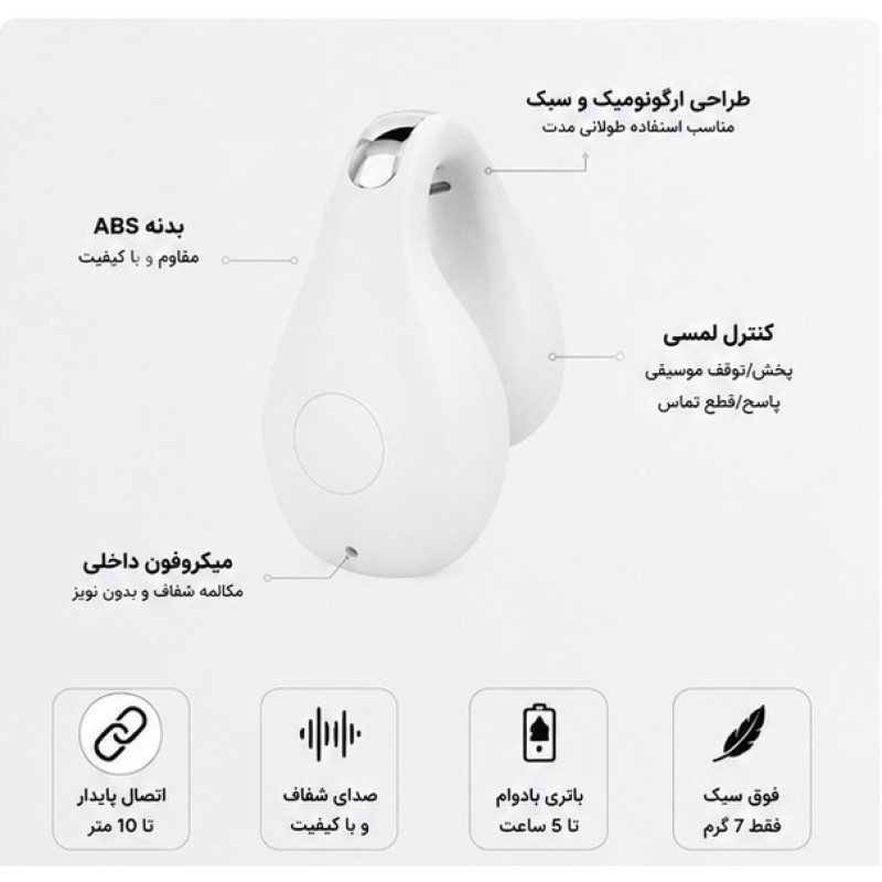 هدفون بلوتوثی مدل TWS 06