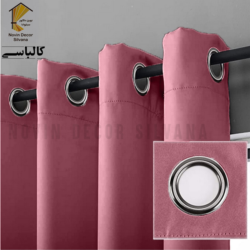 پرده پانچ نوین دکور سیلوانا مدل کتان سایز 200 × 280 سانتی‌متر