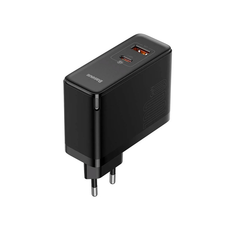 شارژر دیواری 100 وات دو پورت بیسوس مدل GaN5 PRO