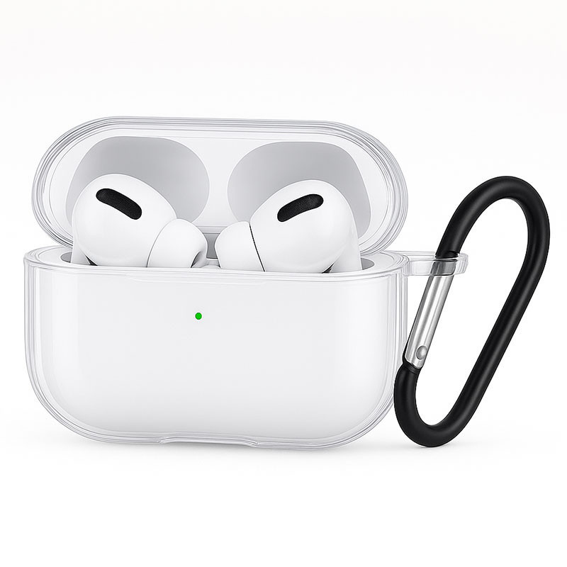 کاور گوف مدل Clear Case مناسب برای کیس Airpods Pro 3 به همراه آویز