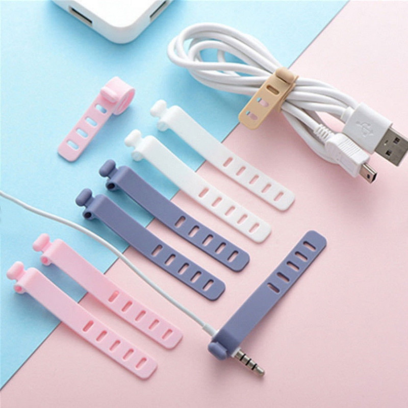 نظم دهنده کابل مدل Silicone Wire Binding بسته 6 عددی