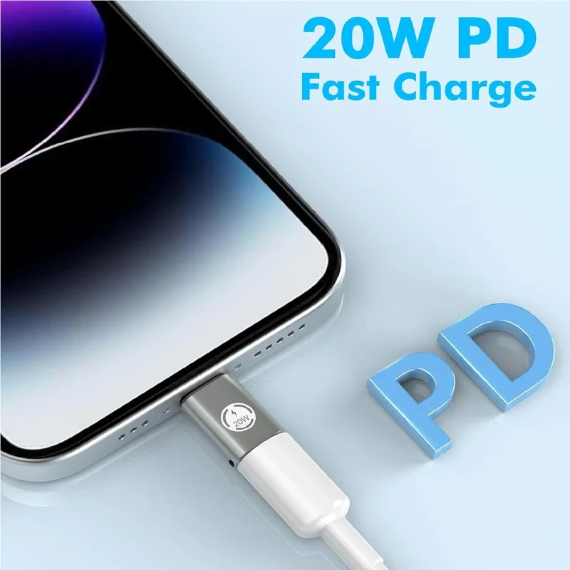 مبدل USB-C به لایتنینگ مدل Type-C to Lightning 20W