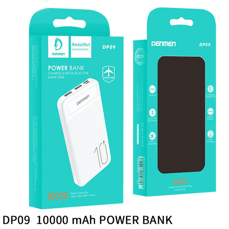 پاوربانک دنمن مدل DP09 ظرفیت 10000 میلی آمپر ساعت