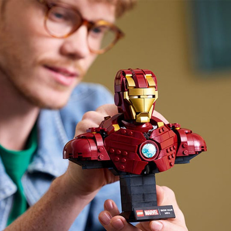 لگو سری مارول مدل Iron Man MK4 Bust کد 76327