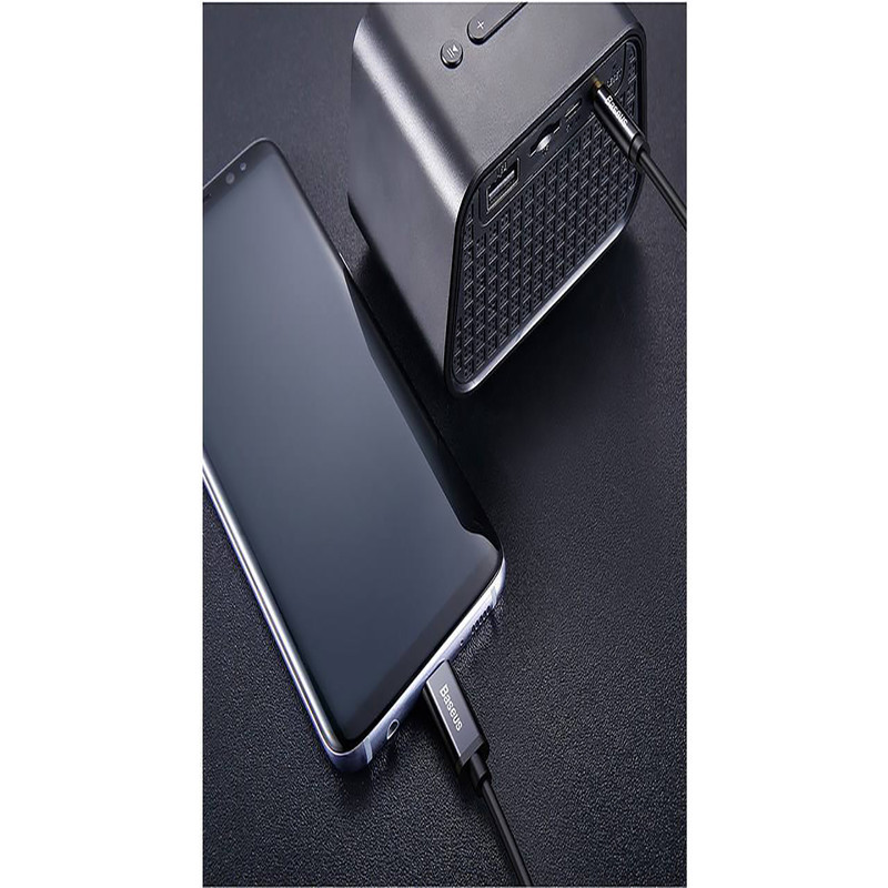کابل تبدیل USB-C به AUX باسئوس مدل CAM01 طول 1.2 متر