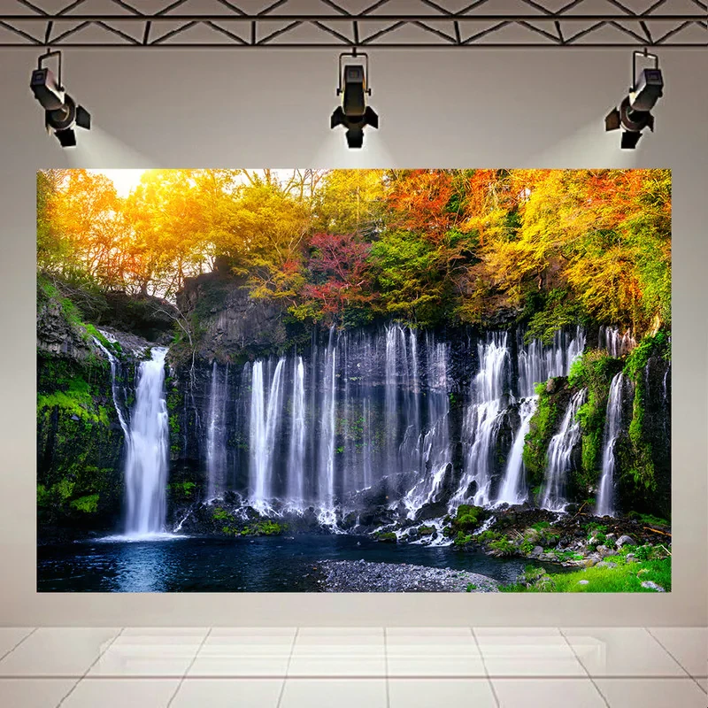 فرش پارچه‌ای مدل فرشینه طرح آبشار شیرایتوت ژاپن کد AR3058731