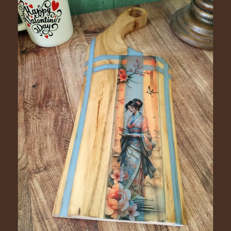 تخته سرو چوبی مدل دختر ژاپنی