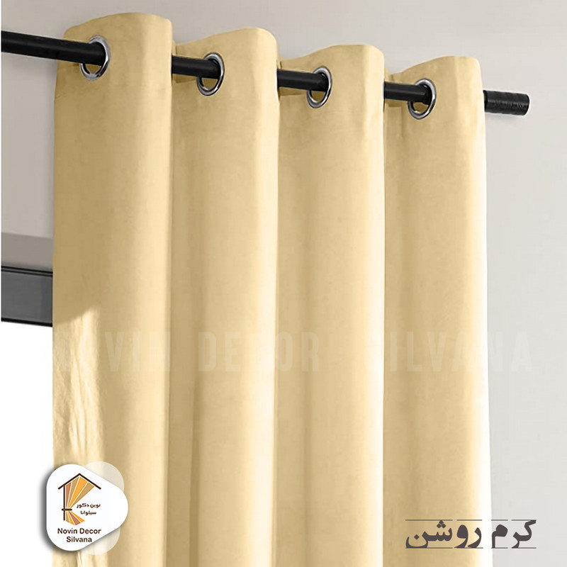 پرده نوین دکور سیلوانا مدل مخمل کالیفرنیا 180 سایز 180 × 140 سانتی متر