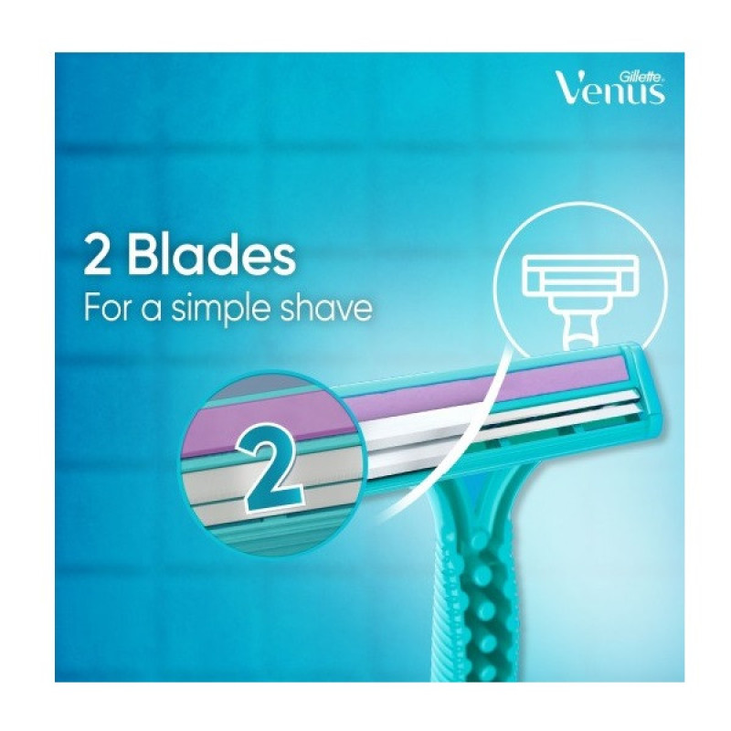 خود تراش ژیلت مدل  Simply Venus بسته 12 عددی