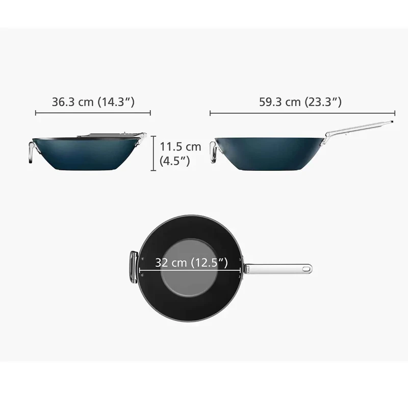 تابه سرامیک جوزف جوزف مدل Wok Folding سایز 32