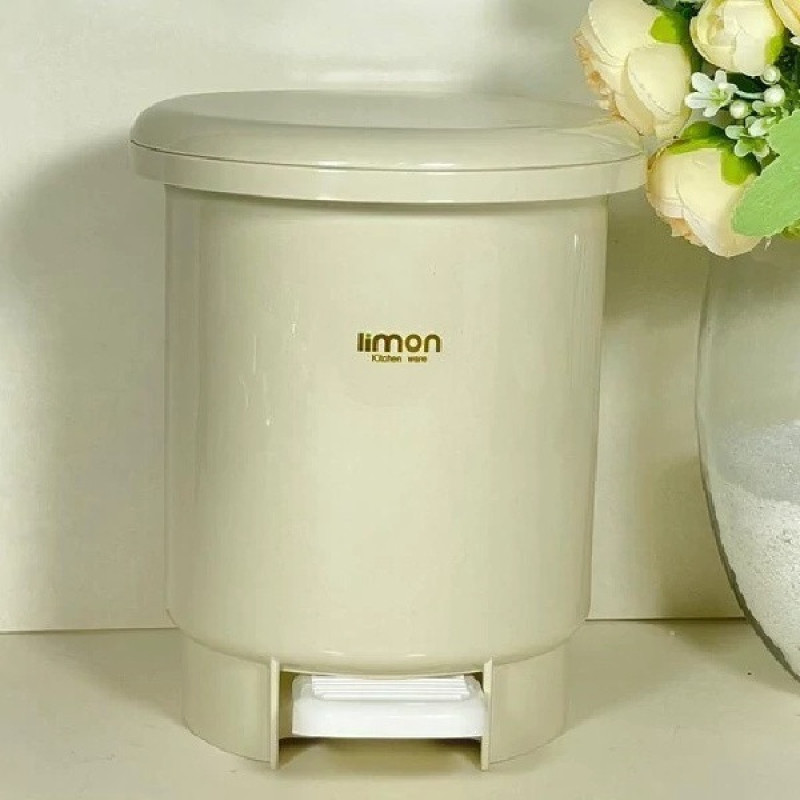 سطل زباله پدالی لیمون مدل حمام گنجایش 1 لیتر