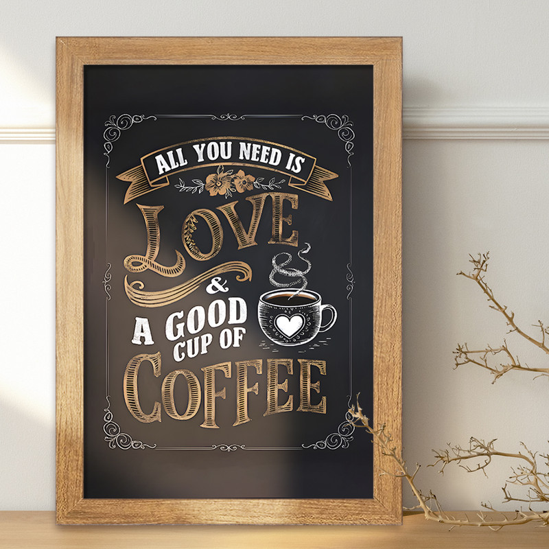 تابلو خندالو مدل قهوه (COFFEE) کد F12727