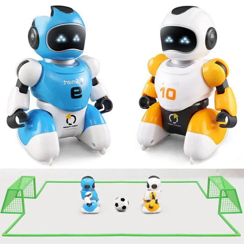ربات ناب سل مدل فوتبالیست هوشمند شارژی مجموعه 2 عددی به همراه دروازه SOCCER ROBOT