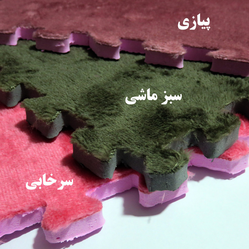کفپوش تاتامی بهتا مدل مخملی بسته 4 عددی