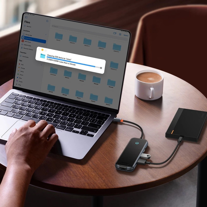 هاب 6 پورت USB-C بیسوس مدل Acmejoy WKJZ010313