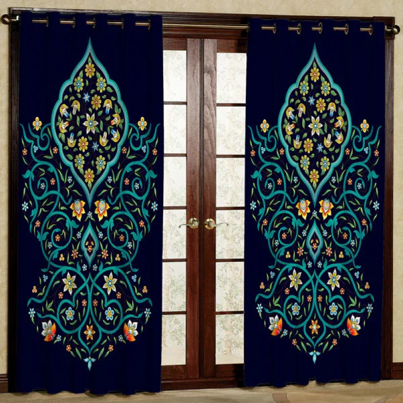 پرده مدل پانچی کد 5540 سایز 280x140 سانتی متر