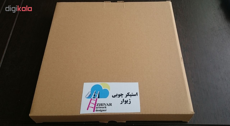 استیکر چوبی ژیوار طرح black world map