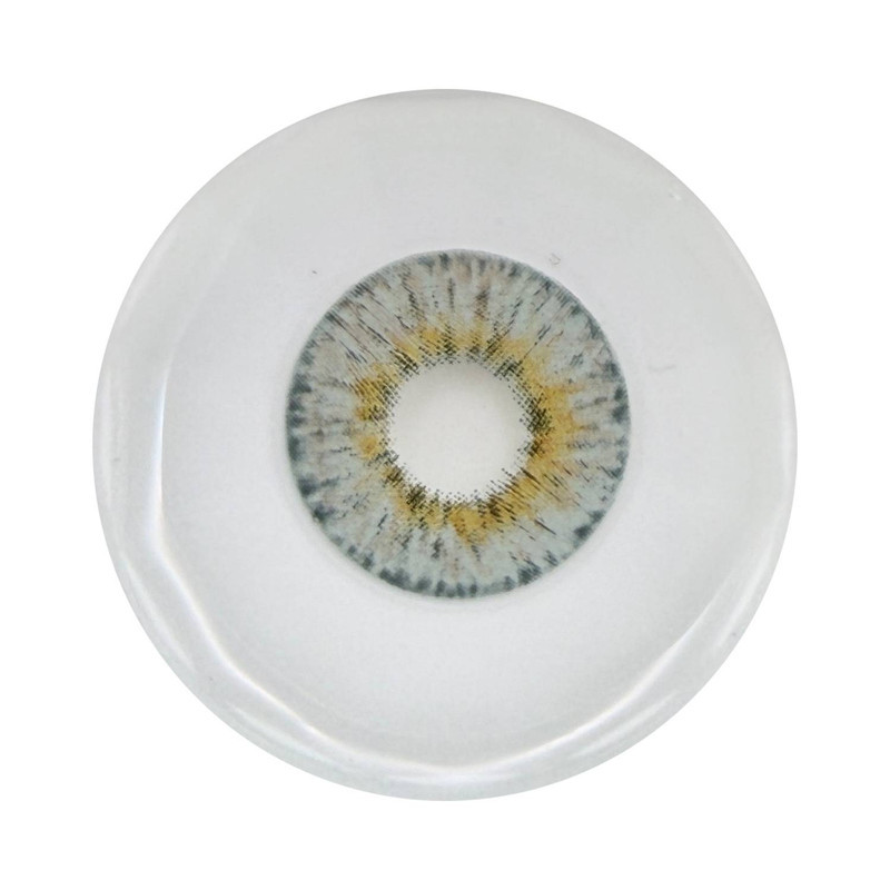 لنز چشم رویال ویژن مدل LUXURY GRAY کد 32 رنگ طوسی آبی مرکز عسلی دور دار