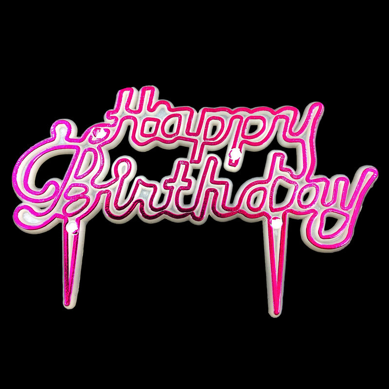 استند تزئینی کیک مدل Happy Birthday
