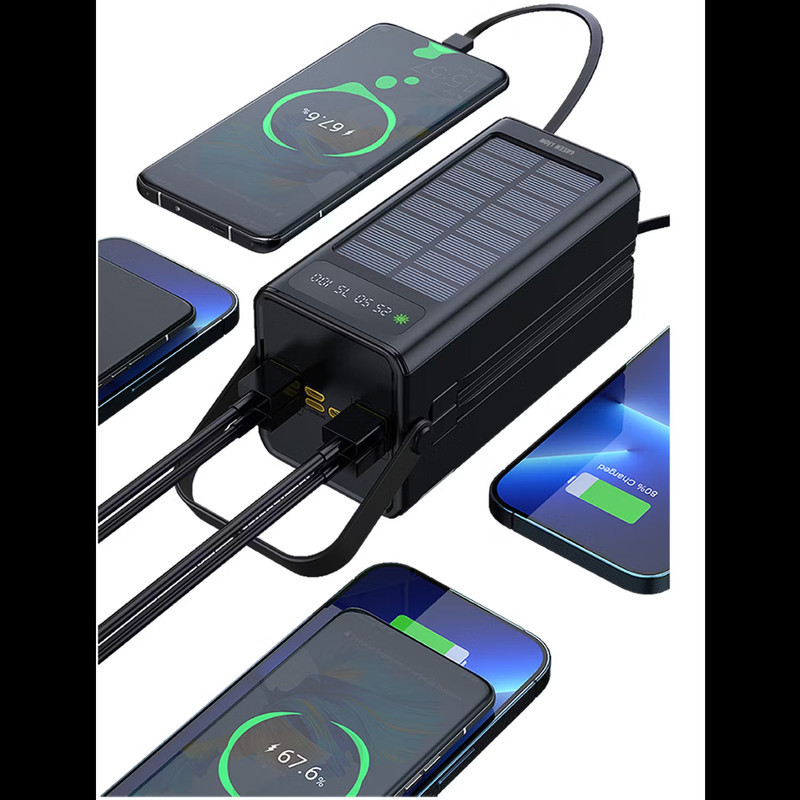 پاوربانک گرین لاین مدل GL-PX50 ظرفیت 60000 میلی‌آمپر ساعت به همراه پنل خورشیدی