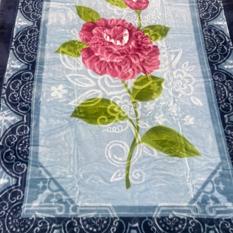 پتو 1 نفره نرمینه بافت مدل نسیم کد 48 سایز 210x155 سانتی‌متر